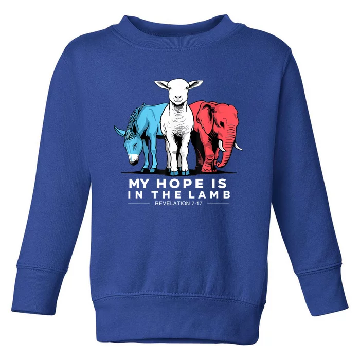 My Hope Is In The Lamb Christian God Jesus Toddler Sweatshirt