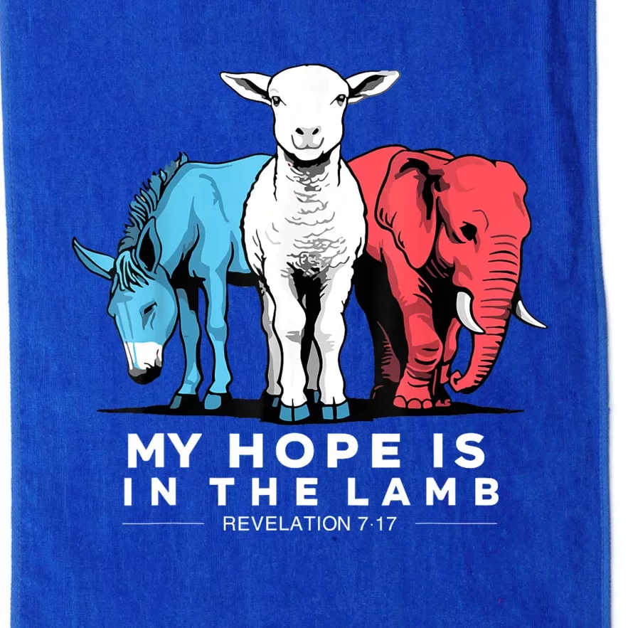 My Hope Is In The Lamb Christian God Jesus Platinum Collection Golf Towel