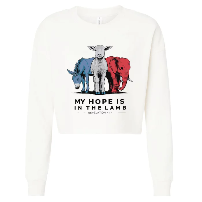 My Hope Is In The Lamb Cropped Pullover Crew