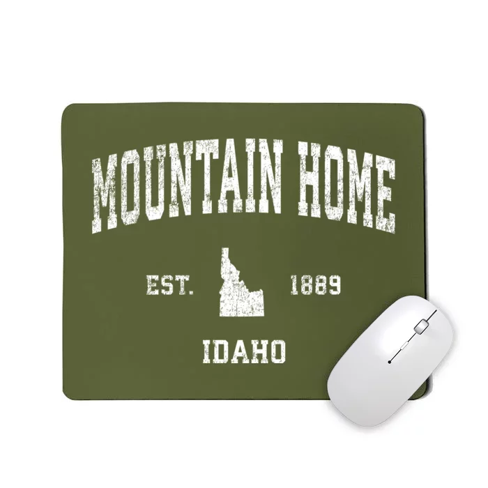 Mountain Home Idaho Id Vintage Sports Mousepad