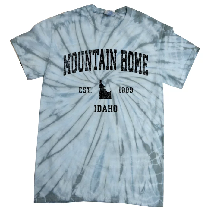 Mountain Home Idaho Id Vintage Sports Tie-Dye T-Shirt