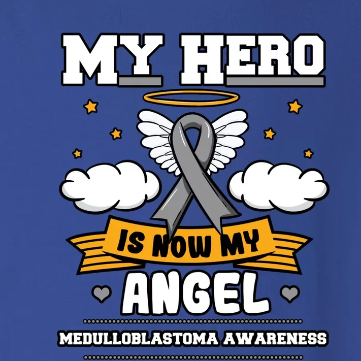 My Hero Is Now My Angel Medulloblastoma Brain Tumor Advocate Gift Toddler Long Sleeve Shirt