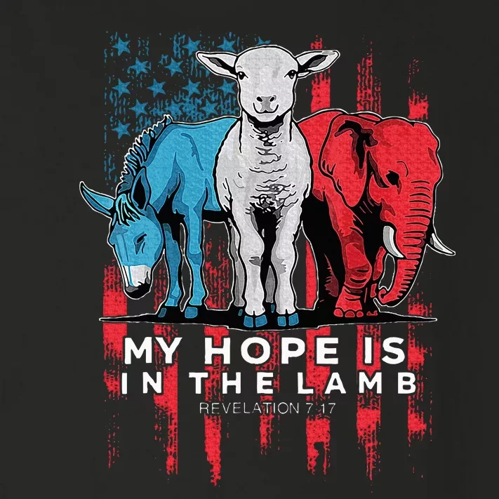 My Hope Is In The Lamb Christian Jesus God Donkey Elephan Toddler Long Sleeve Shirt