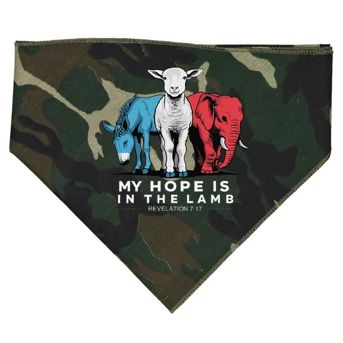 My Hope Is In The Lamb Christian God Jesus USA-Made Doggie Bandana