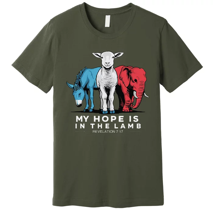 My Hope Is In The Lamb Christian God Jesus Premium T-Shirt