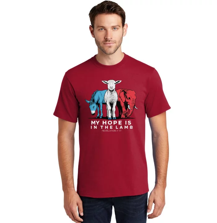 My Hope Is In The Lamb Christian God Jesus Tall T-Shirt