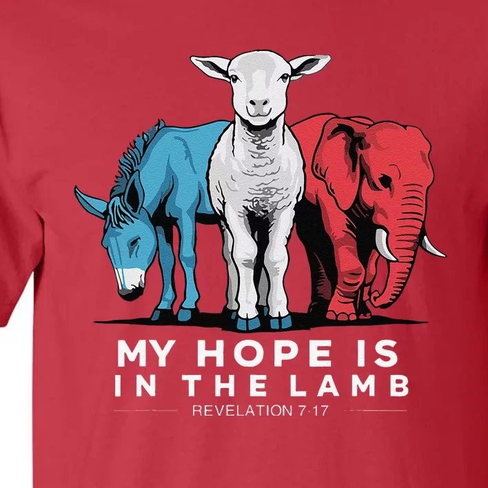 My Hope Is In The Lamb Christian God Jesus Tall T-Shirt