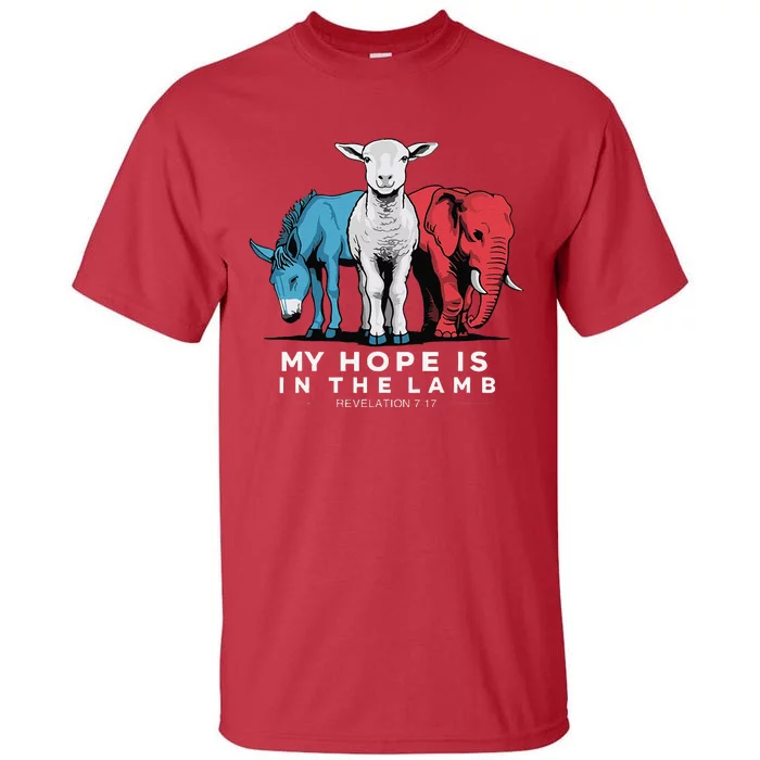 My Hope Is In The Lamb Christian God Jesus Tall T-Shirt