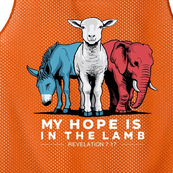 My Hope Is In The Lamb Mesh Reversible Basketball Jersey Tank