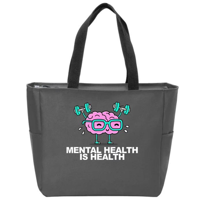 Mental Health Is Health Brain Workout Zip Tote Bag