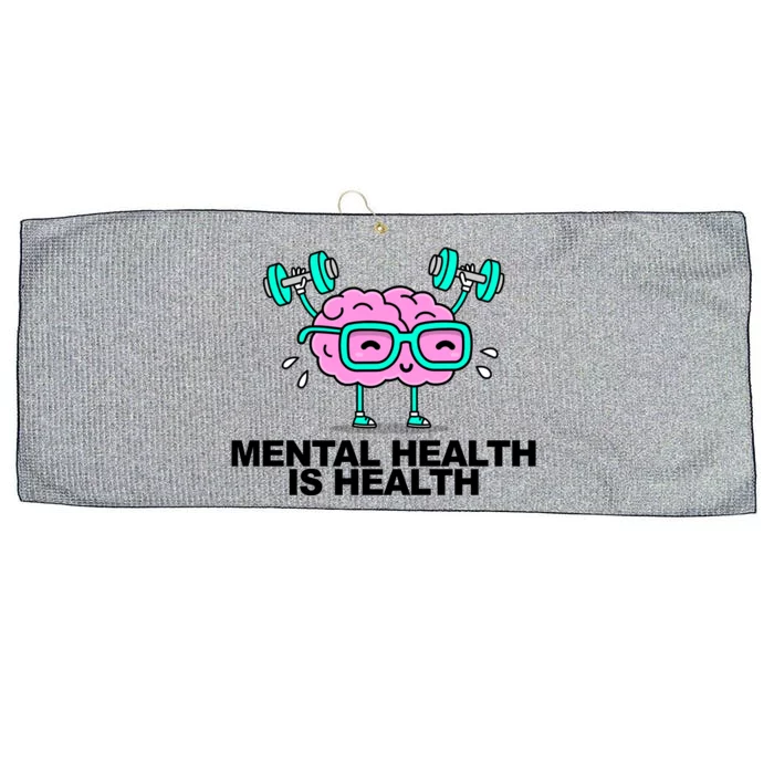 Mental Health Is Health Brain Workout Large Microfiber Waffle Golf Towel