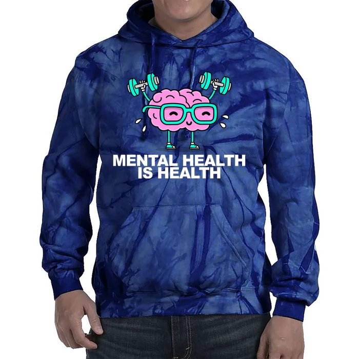 Mental Health Is Health Brain Workout Tie Dye Hoodie