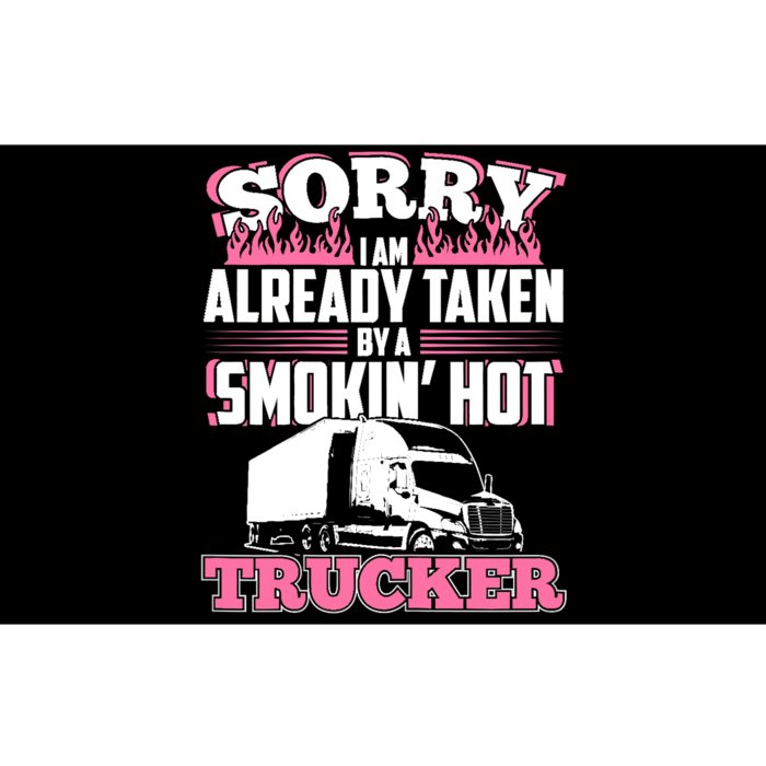 My Husband Is A Truck Driver Wo Gift Trucker Wife Bumper Sticker