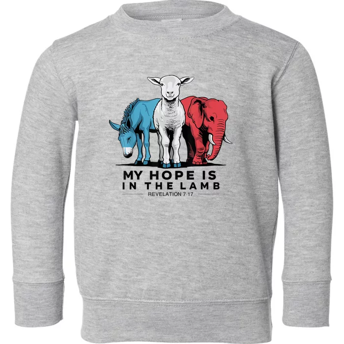 My Hope Is In The Lamb God Jesus Toddler Sweatshirt