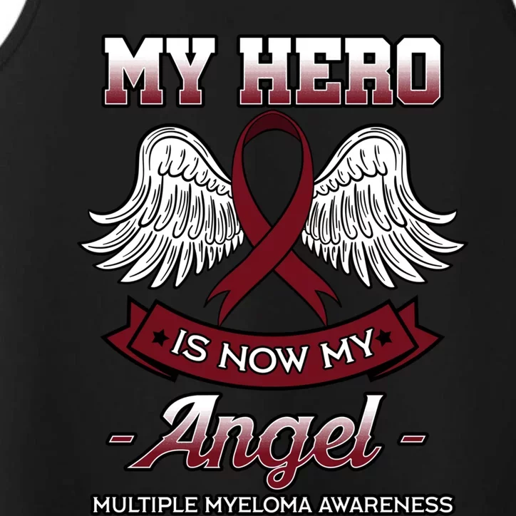 My Hero Is Now My Angel Multiple Myeloma Mm Patient Gift Performance Tank