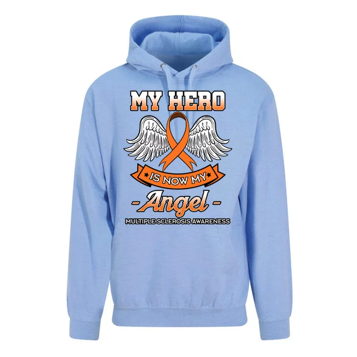 My Hero Is Now My Angel Multiple Sclerosis Clouds Glial Scar Gift Unisex Surf Hoodie