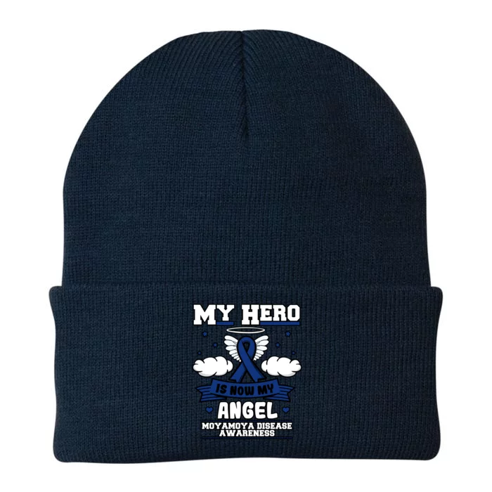 My Hero Is Now My Angel Cerebrovascular Moyamoya Disease Gift Knit Cap Winter Beanie