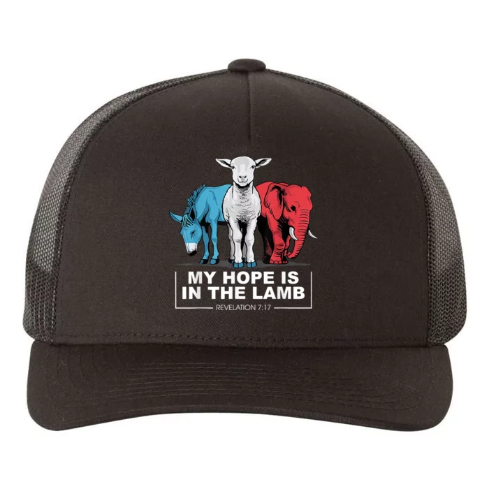 My Hope Is In The Lam Yupoong Adult 5-Panel Trucker Hat