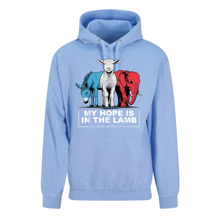 My Hope Is In The Lam Unisex Surf Hoodie