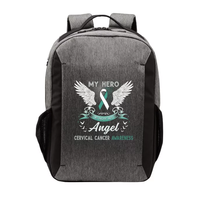 My Hero Is Now My Angel Cervical Cancer Awareness Month Gift Vector Backpack