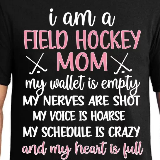 My Heart Is Full Field Hockey Mom Field Hockey Mama Great Gift Pajama Set