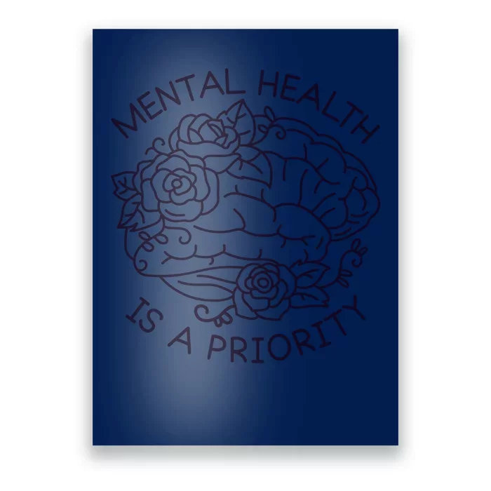 Mental Health Is A Priority Poster