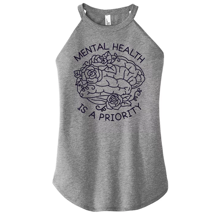 Mental Health Is A Priority Women’s Perfect Tri Rocker Tank