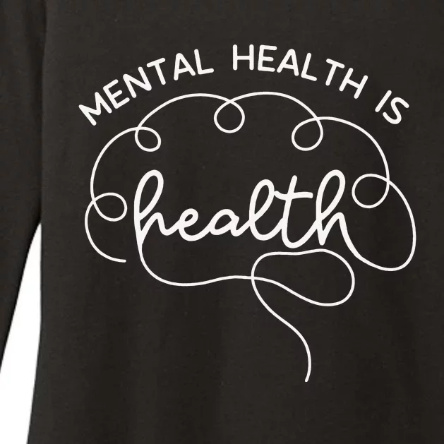 Mental Health Is Health Cute Brain Mental Health Awareness Womens CVC Long Sleeve Shirt