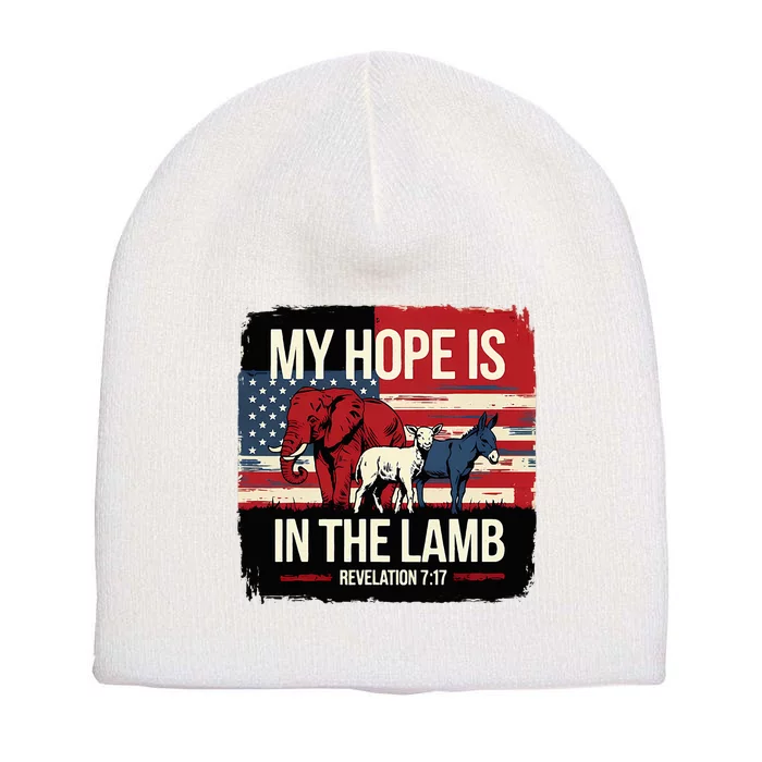 My Hope Is In The Lamb Jesus 2024 Election Short Acrylic Beanie