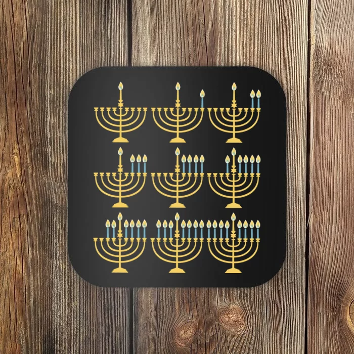 Menorah Hanukkah Jewish Christmas Holiday Season Coaster