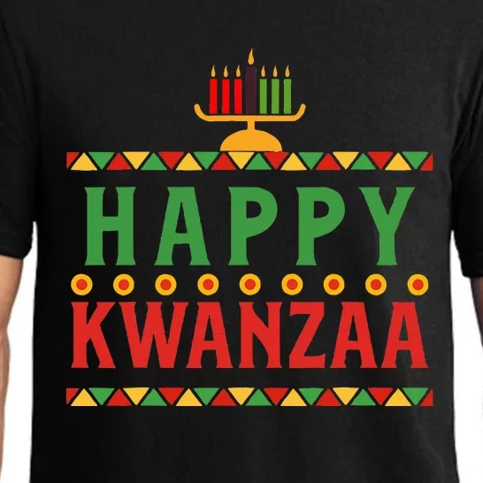 Merry happy kwanzaa christmas African American holiday Pajama Set