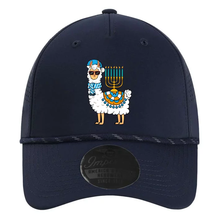 Menorah Hanukkah Llama Cute Alpaca Chanukah Performance The Dyno Cap