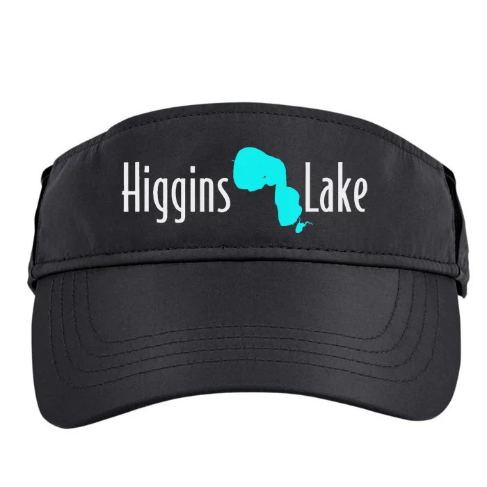 Minimalist Higgins Lake Michigan Nature Adult Drive Performance Visor