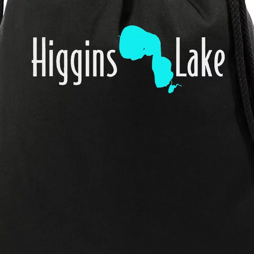 Minimalist Higgins Lake Michigan Nature Drawstring Bag