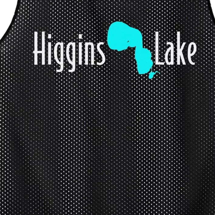 Minimalist Higgins Lake Michigan Nature Mesh Reversible Basketball Jersey Tank