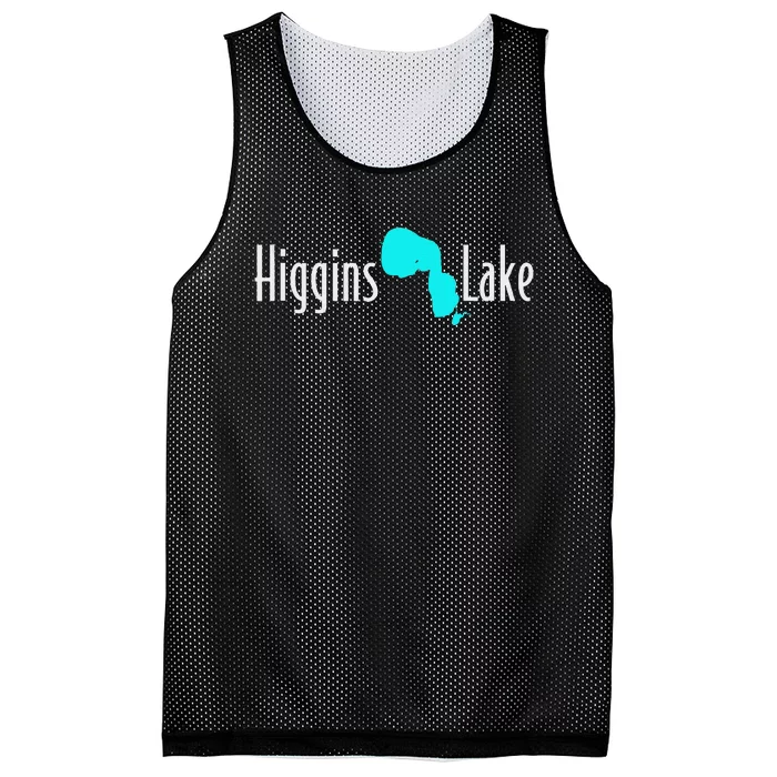 Minimalist Higgins Lake Michigan Nature Mesh Reversible Basketball Jersey Tank