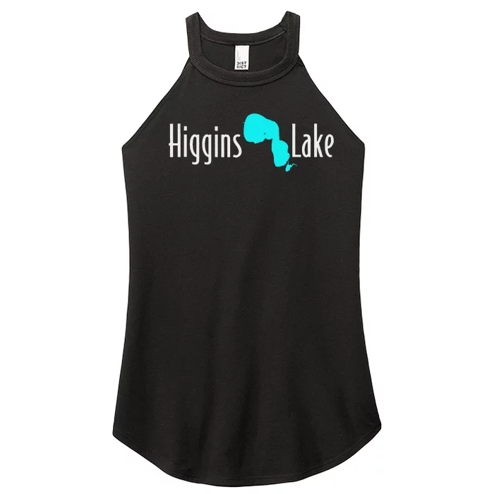 Minimalist Higgins Lake Michigan Nature Women’s Perfect Tri Rocker Tank