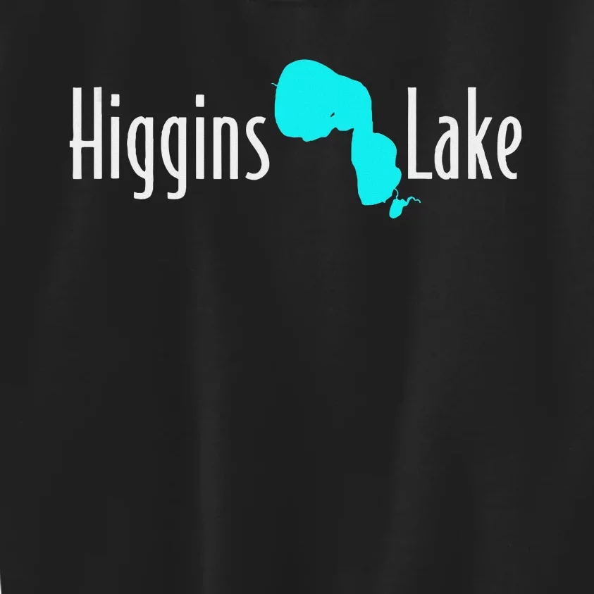 Minimalist Higgins Lake Michigan Nature Kids Sweatshirt