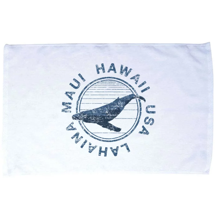 Maui Hawaii Lahaina Vintage Whale Microfiber Hand Towel