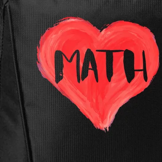 Math Heart Love Teacher Professor Student Valentines Day Cute Gift City Backpack