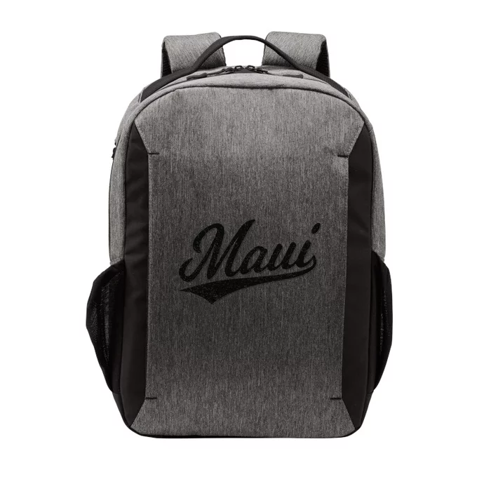 MAUI HAWAII LAHAINA VARSITY SCRIPT SPORTS JERSEY STYLE TEE Vector Backpack