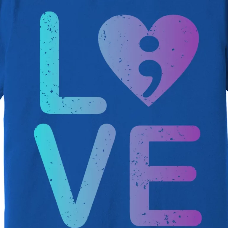 Mental Health Love Suicide Prevention Anxiety Awareness Funny Gift Premium T-Shirt