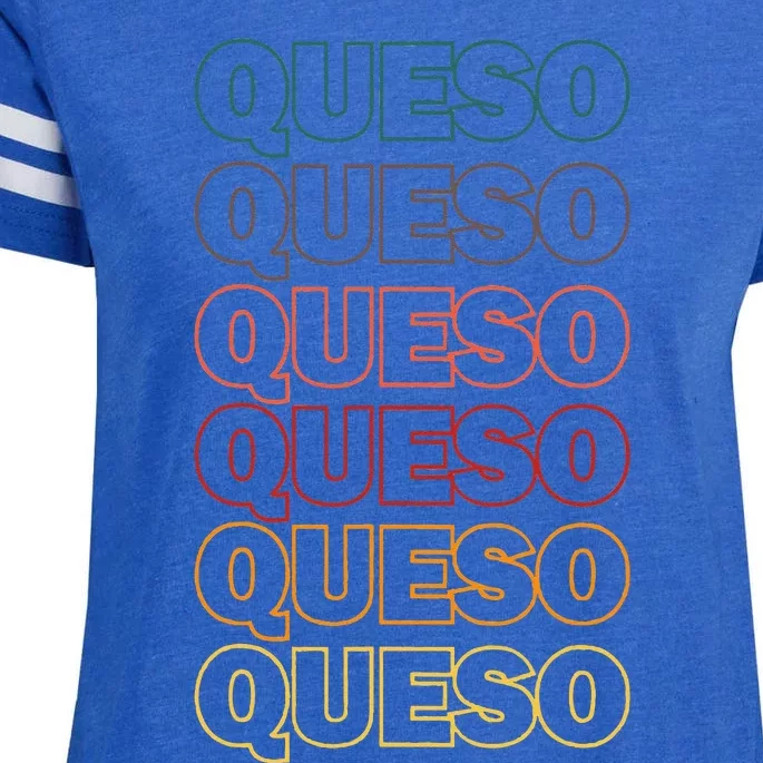 Mexico Hispanic Latino Mexican Queso Enza Ladies Jersey Football T-Shirt