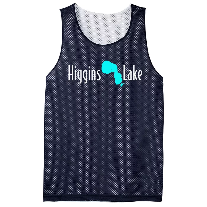 Minimalist Higgins Lake Michigan Mesh Reversible Basketball Jersey Tank