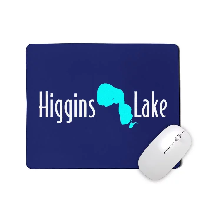 Minimalist Higgins Lake Michigan Mousepad