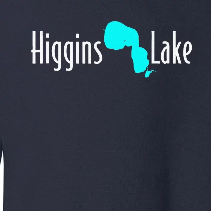 Minimalist Higgins Lake Michigan Toddler Sweatshirt