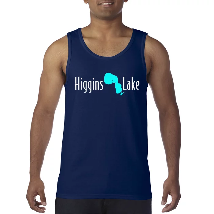 Minimalist Higgins Lake Michigan Tank Top