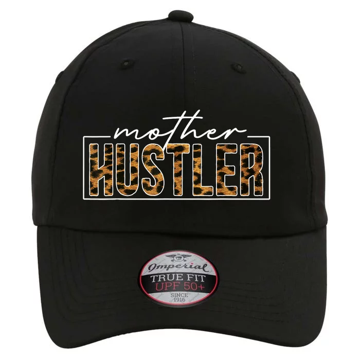 Mother Hustler Leopard Funny Mother Day Handwritten Style The Original Performance Cap