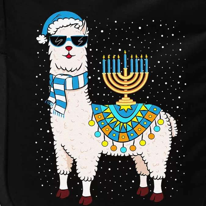 Menorah Hanukkah Llama Cute Alpaca Chanukah Gift Impact Tech Backpack