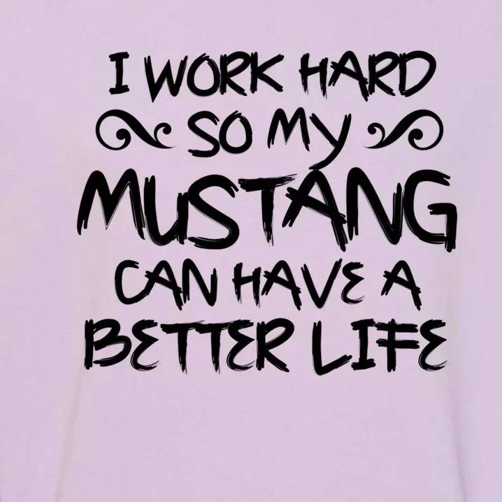 Mustang Horse Lover Gift Garment-Dyed Sweatshirt